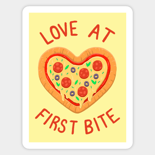 Pizza Lover Sticker by PopGeek